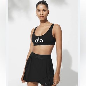 Alo Yoga | Ambient Logo Sports Bra in Black